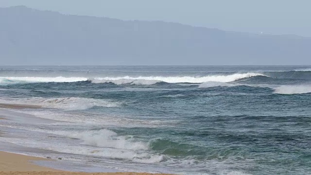 夏威夷瓦胡岛北岸日落海滩视频素材