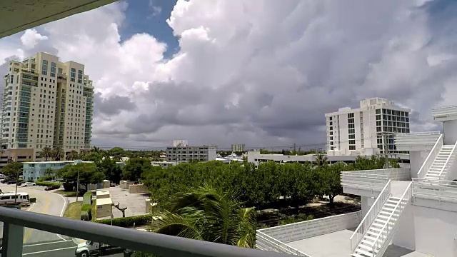 时间流逝:雷暴形成Fort Lauderdale, Florida视频素材