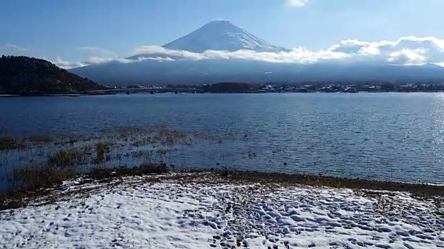 日本的富士山视频素材