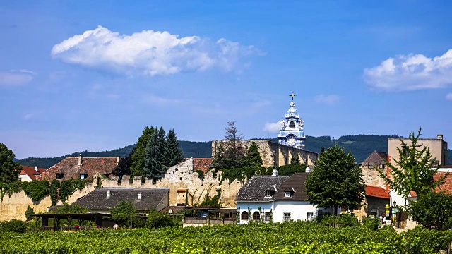 Dürnstein，在下奥地利的瓦肖视频素材