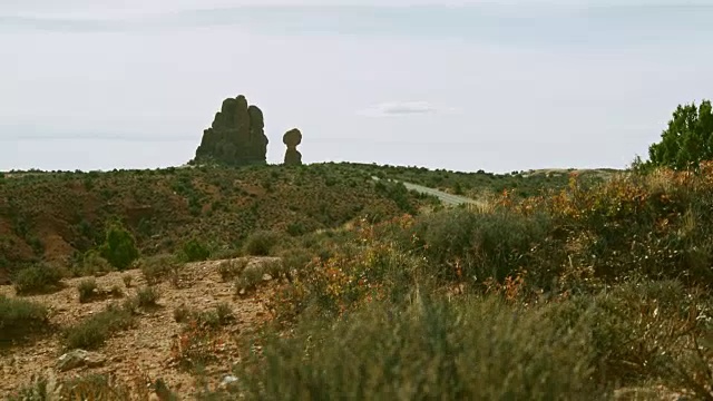 平衡石全景，拱门国家公园，犹他州视频素材