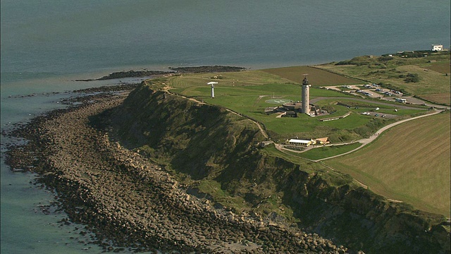 航空，Cap Gris Nez, Pas de Calais，法国视频素材