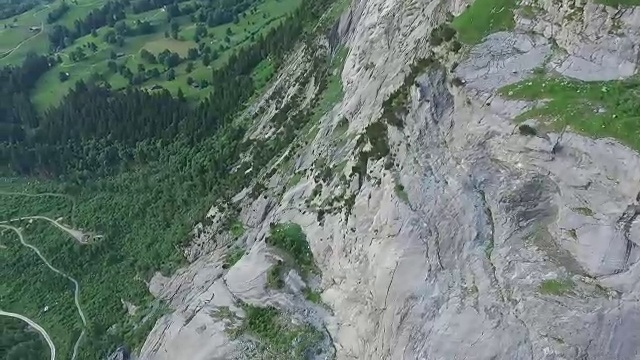 格林德沃，阿尔卑斯山鸟瞰图视频素材