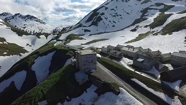 格林德沃，阿尔卑斯山鸟瞰图视频素材