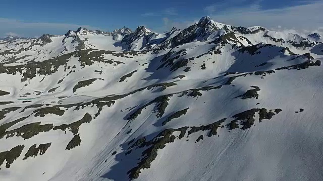 格林德沃，阿尔卑斯山鸟瞰图视频素材