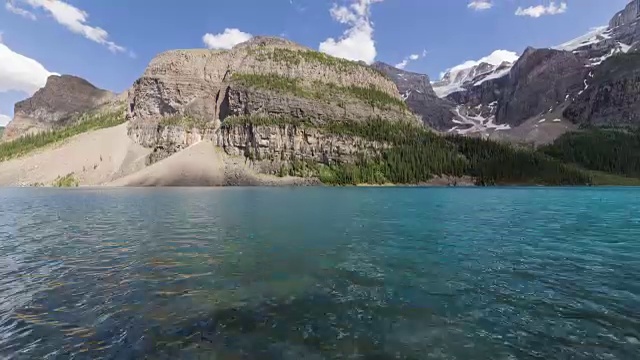 加拿大落基山脉:冰碛湖视频素材