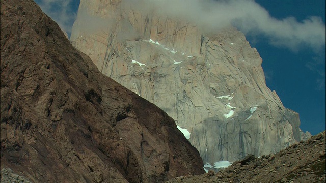 MS, TU, Monte Fitz Roy, Los Glaciares国家公园，巴塔哥尼亚，阿根廷视频素材