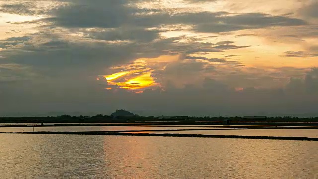 日落的海视频素材