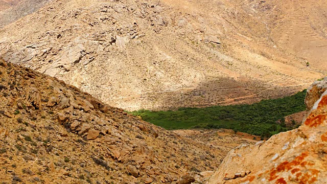 Barranco de las penitas时间流逝视频- Fuertventura视频素材