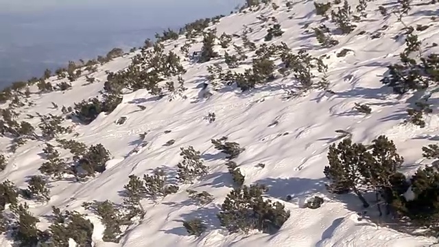 滑雪缆车,乘客的观点视频素材