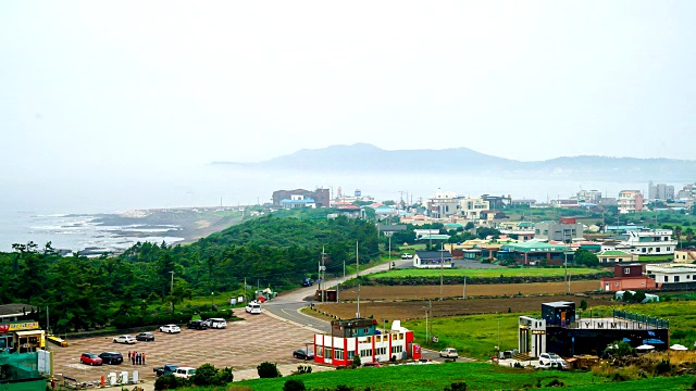 济州岛的天际线景观视频素材