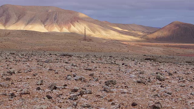 Montaña罗哈景色在富埃特文图拉，加那利群岛的地标视频素材