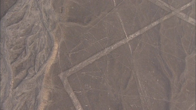 航空，纳斯卡线，纳斯卡沙漠，秘鲁视频素材