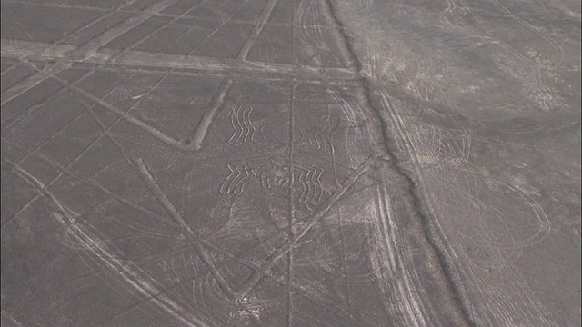 航空，纳斯卡线，纳斯卡沙漠，秘鲁视频素材