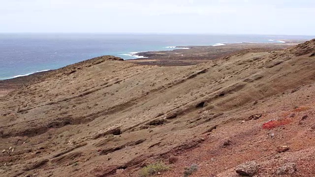 Montaña roja views - Fuerteventura东北海岸视频下载