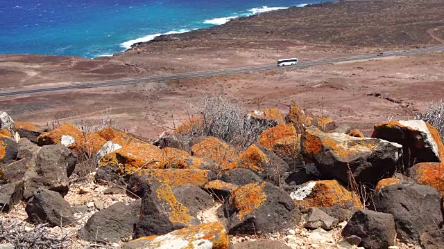 Montaña roja views - Fuerteventura东北海岸视频下载