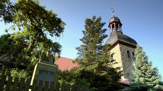 LA, ZI, CU, Church tower, Flechtingen, 德国视频素材