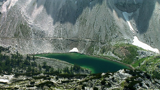 MS, TD, HA, Lake Ledvicka, Triglav Lakes Valley, Triglav National Park, Gorenjska，斯洛文尼亚视频素材