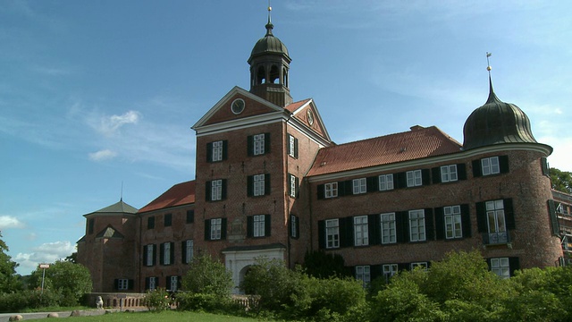 女士，Eutiner castle, schles假发Holstein，德国视频素材