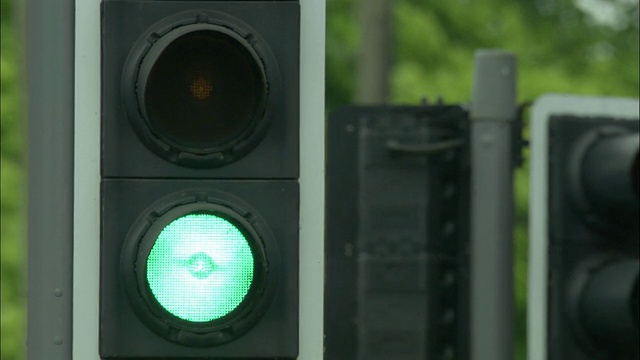 CU，交通灯，英国视频素材