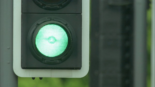 ECU，交通灯，英国视频素材