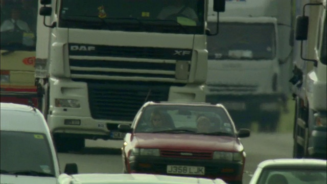 CU，高速公路交通，英国视频素材