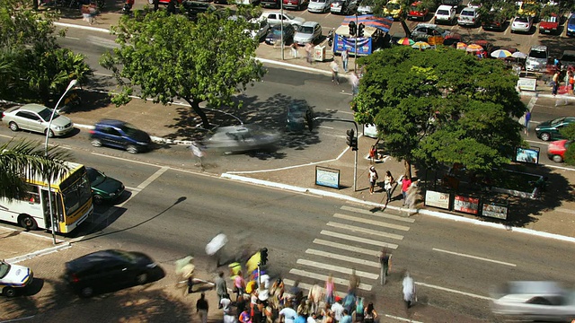 T/L, HA, MS, Street scene，巴西利亚，巴西视频素材