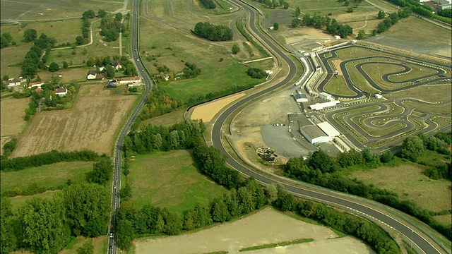 空气，一级方程式赛道，勒芒，卢瓦尔，法国视频素材