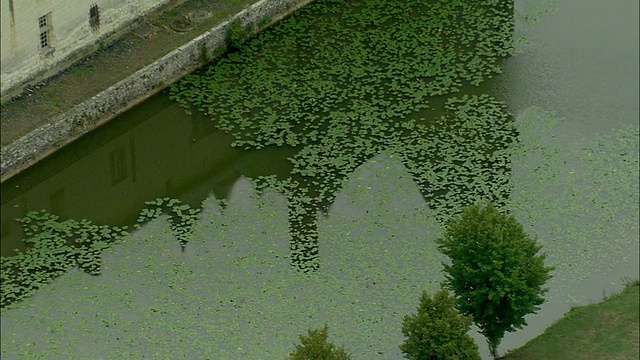 ZO, AERIAL, Chateau du Plessis Bourre, Maine-et-Loire，法国视频素材