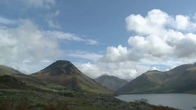 山地景观和废水湖，湖区国家公园，坎布里亚，英格兰视频素材