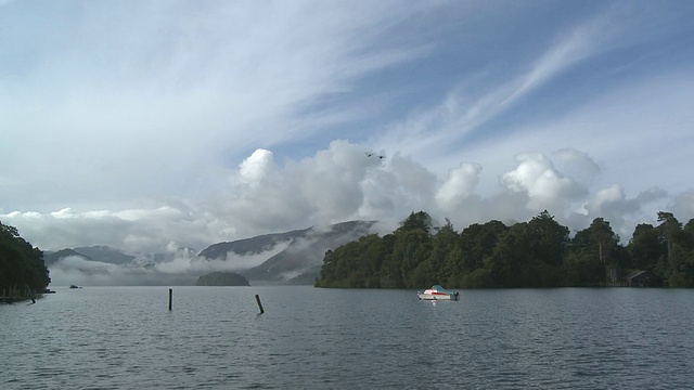 ZO, WS, Derwent Water，湖区国家公园，坎布里亚，英格兰视频素材