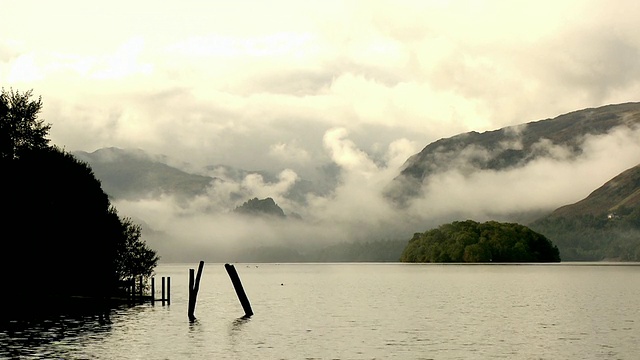 ZO, WS, Derwent Water，湖区国家公园，坎布里亚，英格兰视频素材