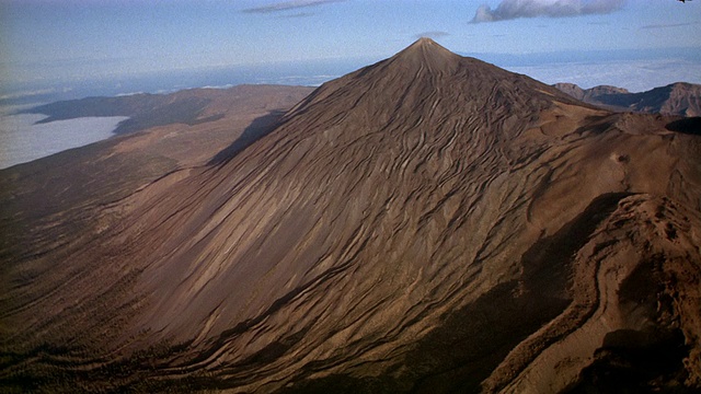 Pico de Teide火山鸟瞰图(Mount Teide) /特内里费，加那利群岛视频素材