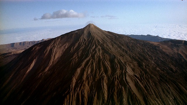 Pico de Teide火山鸟瞰图(Mount Teide) /特内里费，加那利群岛视频素材