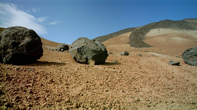 在Pico de Teide /特内里费，加那利群岛上的大卵石视频素材