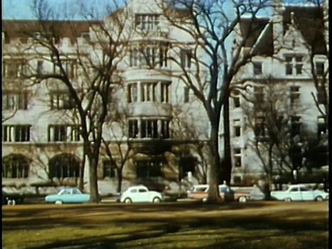 1963年WS PAN芝加哥大学校园/美国芝加哥/音频视频素材