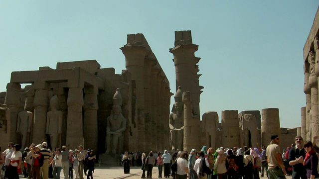 ZO, WS, Ramesseum，埃及，卢克索视频素材