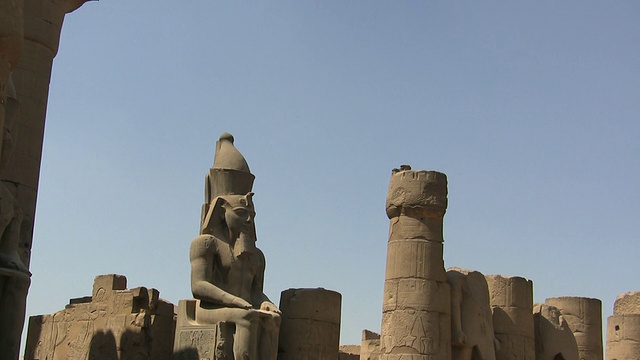 ZO, MS, Ramesseum，卢克索，埃及视频素材