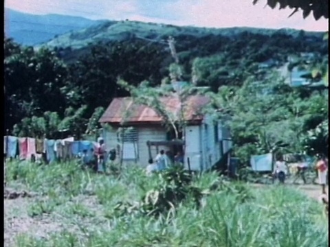 1968年，在学校的蒙太奇男孩魔术般的乡村场景，纽约，美国，纽约，音频视频素材