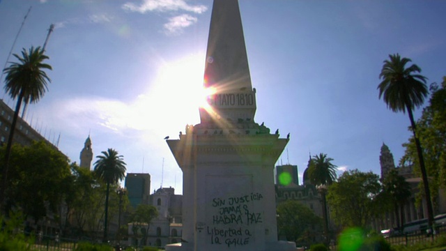 MS TU Pyramid de Mayo, Plaza de Mayo, 布宜诺斯艾利斯, 阿根廷视频素材