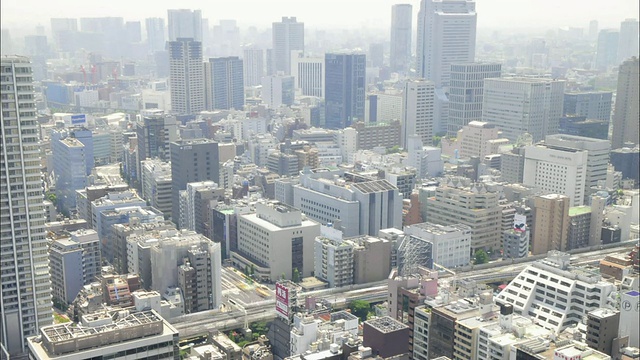 T/L WS HA东京城市景观，日本视频素材