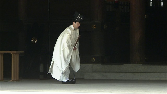 日本东京明治神社的WS ZO牧师视频素材