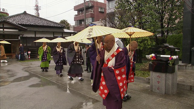 日本东京，在浅草寺散步的WS ZO祭司视频素材