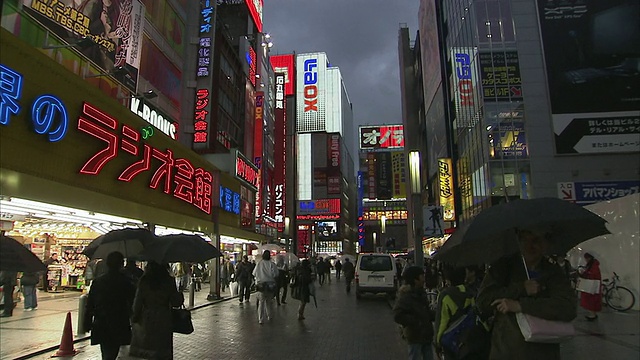 日本东京的街景视频素材