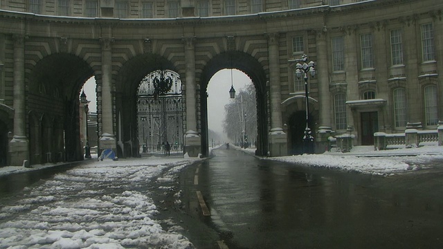 MS Admiralty Arch in Winter, The Mall, London，英国视频素材