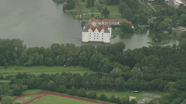 格鲁堡城堡，格鲁克斯堡，Schleswig-Holstein，德国视频素材