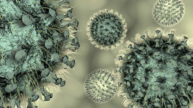 CGI流感病毒细胞视频素材