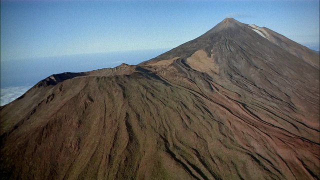 西班牙加那利岛Pico de Tiede火山上空视频素材