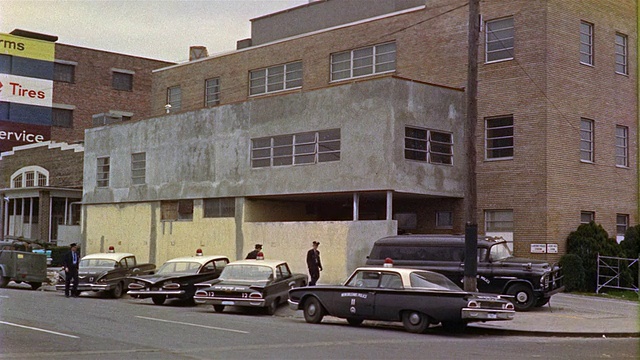 1959年蒙太奇第一区警察局，警察，新奥尔良，路易斯安那，美国视频素材