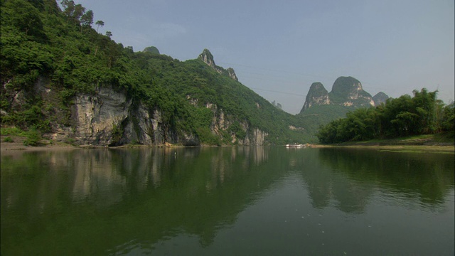 中国广西壮族自治区桂林漓江与山川视频素材